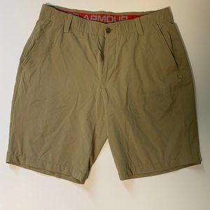 Under Armour Men's Golf Shorts - 36 Tan Color